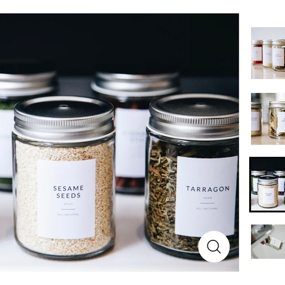 Savvy & Sorted Spice Jar Minimalist Labels - 146 Labels - 142 Preprinted - Picture 3 of 4